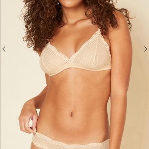 Italian lace Cosabella Dolce Bralette in Blush